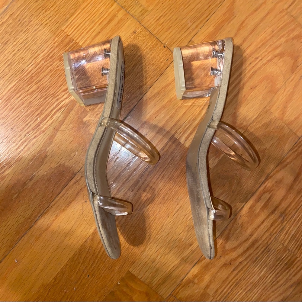 Steve Madden Clear Block Heels